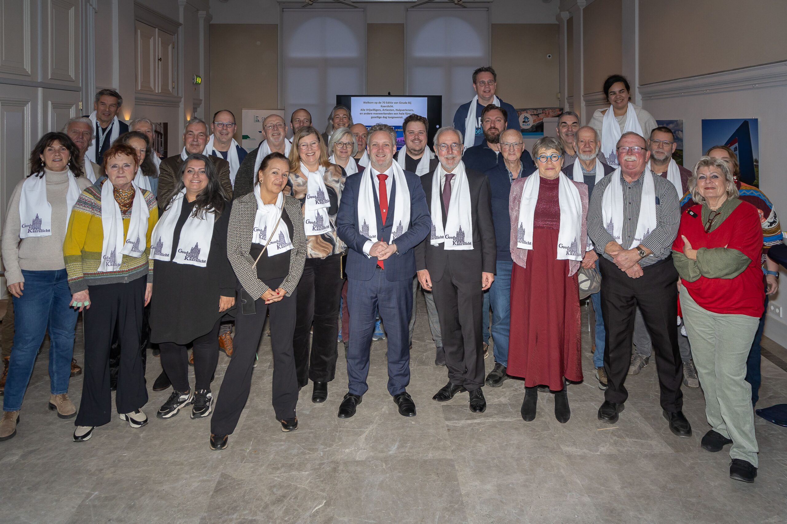 Stichting Gouda bij Kaarslicht en burgemeester Pieter Verhoeve