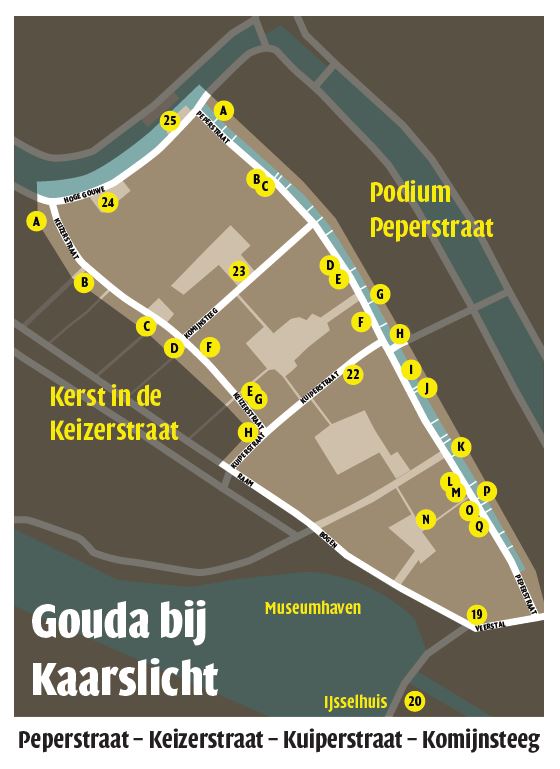 Map earea Peperstraat, Keizerstraat, Kuiperstraat, Komijnsteeg